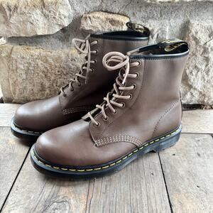 Dr. Marten’s 1460 Artimus Leather Lace Up Boot, Khaki Taupe Brown, Men’s sz 10